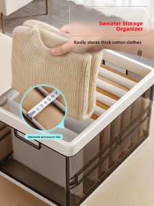 WEIAI | Clothing Storage Box with Dividers and Layers