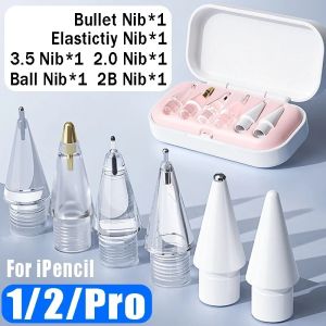 6 PCS 2B Soft Nibs for iPad Pro iPencil 1 2 Pro Stylus Fine Nib Replacement Pencils Tips for Apple Pencil 1/2 Apple Pencil Pro