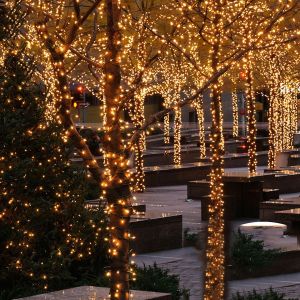 Solar Powered Waterproof Black Line Wire Christmas Lights  LED Solar Lights Outdoor Waterproof Bulb Garden Decoration Lights Outdoor LED Bulb Wedding String Lights Outdoor Lighting String Lights Garland Christmas Xmas Holiday Decoration Fairy Lights