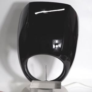 Motorcycle Black Headlight Grill Fairing Cover ABS Plastic Windshield For 883 1200 Front Fork Mount Dyna Sportster XLCH