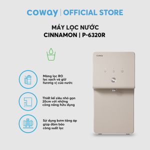 [Chỉ giao HN và TP.HCM] Máy lọc nước Coway Cinnamon P-6320R  Dung tích 5L Máy lọc nước để bàn bơm tăng áp trợ lực lõi lọc kháng khuẩn miễn phí lắp đặt | Hàng chính hãng