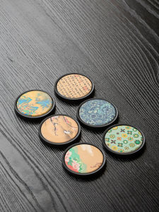 TF Nano Water Absorbent Coaster For Home Quick-Drying Tea Cup Holder New Chinese Style Retro Anti-Scald Thermal Pad Single Tea Ceremony Mat