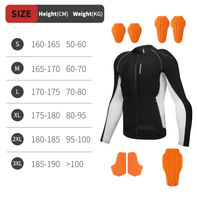 WOSAWE | WOSAWE Men Motorcycle Jacket Summer Motocross Motorbike Racing Outdoor Sports Riding Jacket with Shoulder Elbow Back Gear