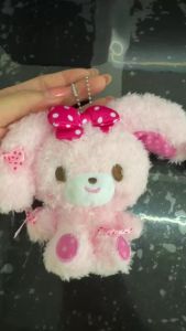 E-STRONG | 12cm Genuin Sanrio New Characters Bonbonribbon Mashumaro Plush Toy Stuffed Animals Keychains Small Pendant Backpack Hangings