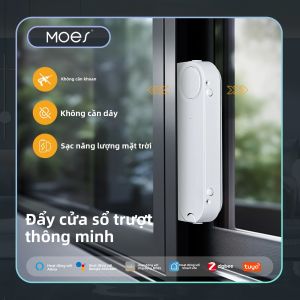MOES Tuya ZigBee Dụng Cụ Đẩy Cửa Sổ Trượt Thông Minh Dụng Cụ Mở/tắt Tự Động Có Ứng Dụng Sạc Năng Lượng Mặt Trời Điều Khiển Từ Xa Hỗ Trợ Alexa/Google Home