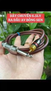 Dây chuyển jack 6 ly ra 1 jack bông sen /  Dây chuyển jack 6mm ra 1 jack bông sen đực