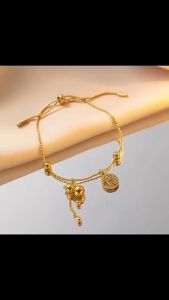 สร้อยข้อมือ ASIX GOLD กวักมือเรียกชุบทอง 24K สำหรับน้ําเต้า กําไลข้อมื่อผู้หญิง สร้อยข้อมือนําโชค ไม่ดึงแผ่น ไม่ลอก ของขวัญที่สวยงาม