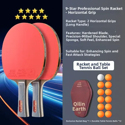 Double Fish | High Bounce Professional 9 Stars Table Tennis Racket