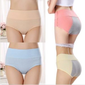 【Miễn Phí Vận Chuyển】quần Lót Kinh Nguyệt Cạp Cao Quần Lót Thoải Mái Thoáng Khí Cho Nữ Đồ Lót Cotton Vải Modal Cho Nữ Kéo Dài Không Đường May