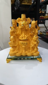 ชุดฮกลกซิ่ว กระถางทองพร้อมเด็กคู่ถือของมงคล 9 นิ้ว, ราคาขนาดเล็ก