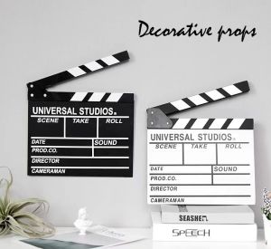 Film Slate 30x27 ซม สเลทคัทฉาก ไม้คัทซีน ไม้คัดฉาก สำหรับถ่ายหนัง ของแต่งบ้าน หนังสั้น พร๊อพถ่ายภาพ กระดานสเลท สเก็ตคัทฉาก สเก็ตฉาก - Lazada