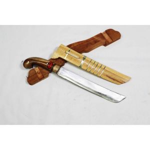 Pisau Baja 25cm Gagang Kayu Jati 030