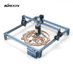 KKmoon S9 La-ser Engraving Machine Ultra-thin La-ser Beam Shaping Technology High-precision Wood Acrylic La-ser Engraver Cutting Machine 410x420mm Engraving Area Full Metal Structure Quick Assembly Design