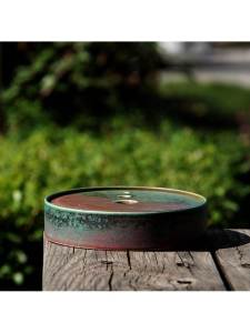 HUAYASEN | Flame-Transformed Multicolored Circular Teapot Stand