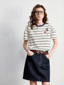 Toyouth | Áo Thun Sọc Nautical Phù Hợp Cho Phụ Nữ