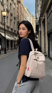 AOLONG Ransel ALENA 8312# - Tas Ransel Wanita Fashion Sekolah Bahan Parasut Anti Air Bisa COD