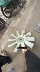 Cánh quạt dài 53cm cánh thẳng 10 cánh lỗ 42 4 lỗ ốc 45cm lắp cho két nước ô tô tản nhiệt 2 loại gió xe ô tô