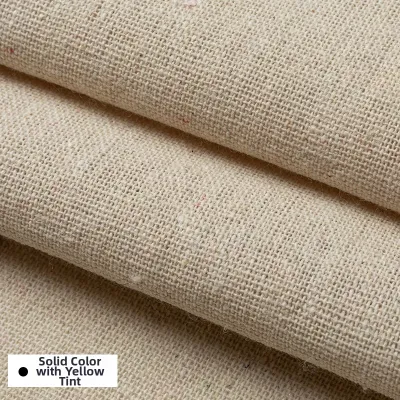 ZHENTAIYUAN | Cotton Linen Thickened White Fabric for Bags Lining and Crafting