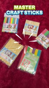 Master Craft Stick Es Krim Jumbo Polos Isi 12pcs - Spatula Popsicle Penekan Lidah Tongue Depressor Waxing