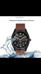 Poshi Jam Tangan Wanita Tali Silikon Quartz Santai Kuarsa WaterProof Cewek Korea Tanggal kronograph