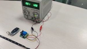 Công tắc điều khiển từ xa 12v DC 10A dùng điện 1 chiều Remote màu xanh bộ điều khiển từ xa dieu khien tu xa mạch điều khiển từ xa