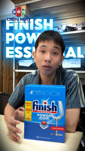 Finish Essential – Viên rửa chén Finish Essential 100 viên – 6 chức năng sạch tiết kiệm – Hiệu quả cao cho máy rửa bát lớn