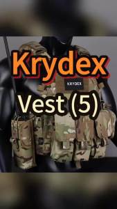 2024KRYDEX Tactical Vest Outdoor  Plate Carrier With Triple Magazine Pouch Radio Pouch Quick Release 6094A Combat Gear