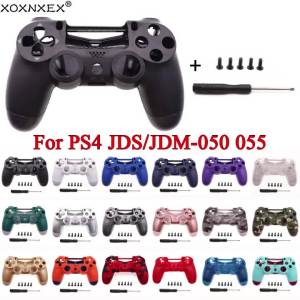 1Set For PS4 V5.0 Controller Full Housing Shell Kit JDS-050 JDM-055 Shell Cover With Screws & Tools