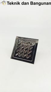 Floor Drain Stainless Steel Saringan Got 100 x 100 x 4mm Wave