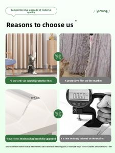 YIMING | Cat Scratch Protection Stickers for Curtains Doors Walls Sofas and Living Room Armrests