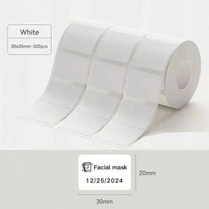 Niimbot Label 3Rolls Label For B1 B21 B3S B31 K3 Mini Portable Thermal Printer Label White Sticker For Adhesive Label Printer