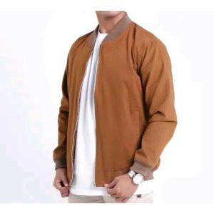 jaket bomber canvas premium