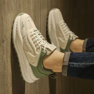 Casual Running Shoes for Men Autumn Winter New Style Trendy All-Match Thick Bottom Dad Shoes Sports Shoes Mesh Upper Low Top