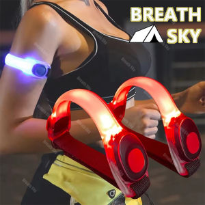 LED Light Up Armband Adjustable Wearable Running Arm Belt Glow The Dark for Running Walking Cycling Concert Roller Skates Light