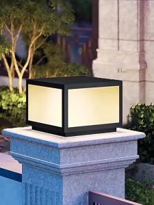 SXH  Modern malist Pillar Lamp Solar Wall Pillar Lamp Villa Garden Gate Courtyard Pillar Lamp Outdoor Waterproof Wall Lamp