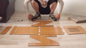 Cat Scratch Board Wooden Cat Nest Double Layer Large Multi Cat Grinding Pad Z-Shaped Reusable Cat Toy