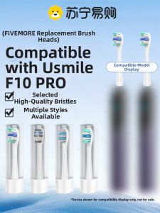 Smile-Friendly USmile Electric Toothbrush Head Dual-Sided Screen Smart F10PRO Replacement Soft Bristles Deep Cleaning
