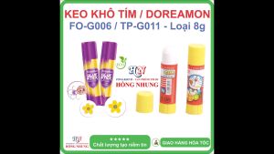[MEGA SALE] Hồ Khô dán giấy Doraemon G011 / Tím đổi màu G006 Khô Nhanh Không Độc Hại giúp bé ham học