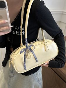 Ballet Style Butterfly Knot Handbag Womens 2024 New Trend Underarm Pillow Bag Large Capacity Single Shoulder Bag Casual