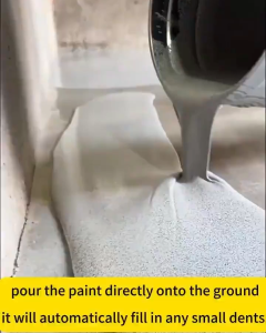 SELE LEVELLING Cement Epoxy Floor Paint Colored Sand Floor Paint Wear-Resistant For Outdoor Indoor Water-Based Cement Marble effect paint