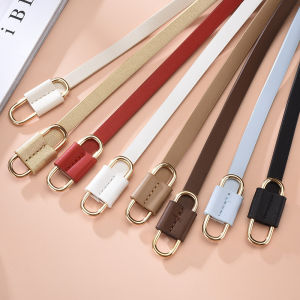 Khaki Color Belt Ladies Summer Versatile Accessories Decorative Skirt Belt Dress Coat Belt Small Leather Belt for Women