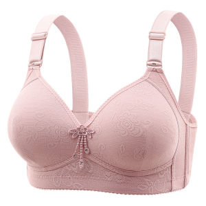 Plus Size Comfort Push up Breathable Thin Push-up Breast Holding No Steel Ring Intimates Large Boob Size Concealing Bra Adjustable