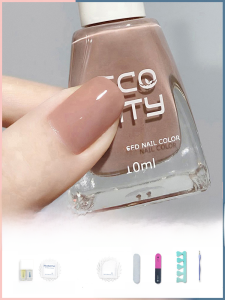 Long-Lasting Nail Polish Quick-Dry No-Bake Peeling Protective Nail Care Brown Coffee New 2025 Autumn White Beauty Nail Polish