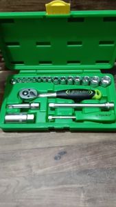 Tekiro 21 Pcs Kunci Sock 1/4" -3/8" X 6 Pt Socket Sok Set Lengkap Cod Gratis Ongkir