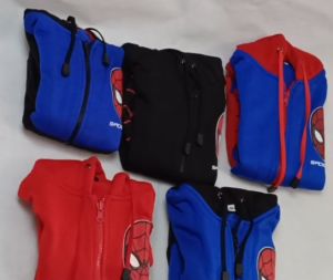 Jaket anak motif SPIDERMAN usia 2 s/d 10 tahun