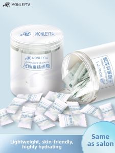 MONLEYTA | Ultra-Thin Silk Compression Facial Mask Paper Dry Mask Compression Tablets Hydrating Therapy Authentic Single-Use Wet Wipes For Beauty Salons