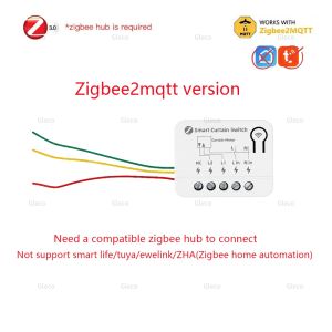 ZigBee Curtain Switch Module Smart Life Roller Shutter Blinds Motor Relay Switches Breaker For Zigbee2mqtt TUYA Alexa Google
