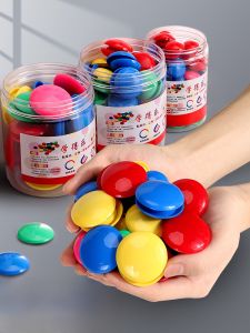 Powerful Magnetic round Colorful Office Supplies Whiteboard Magnets Blackboard Iron Filing Strong Magnet Teacher Teaching Aids
