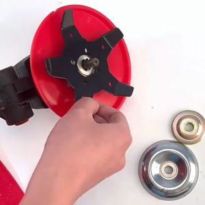 Toolshub Dual-Use Steel Weeder Plate Blade for Grass Cutter and Brush Cutter Heavy Duty Lawn Mower Replacement Accessory