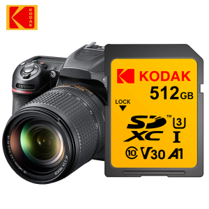 Kodak | Kodak Professional SD Memory Card 32GB SDHC Card 128GB 64GB SDXC SD Card Compatible with Canon Camera EOS rebel R100 M50 nikon